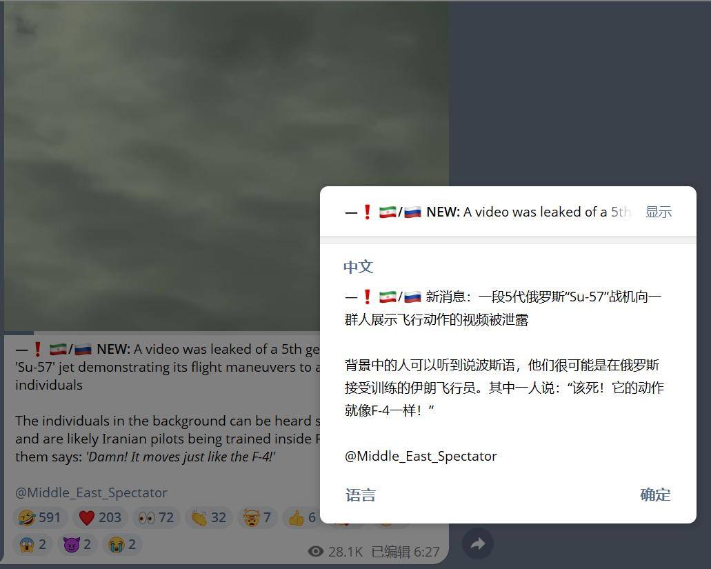 皇冠信用網登2代理
_被打惨后皇冠信用網登2代理
，伊朗空军飞行员对苏-57感到失望：本来要买150架歼-10